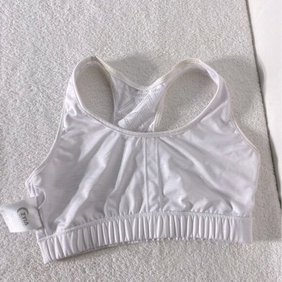 Zyia White Racerback Sports Bra M - Picture 12 of 14
